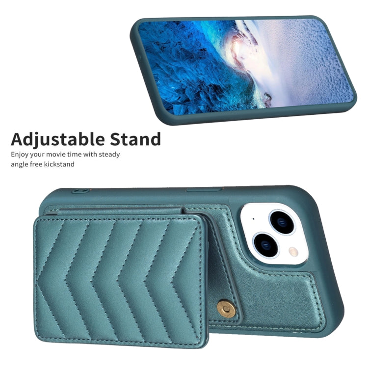 BF26 Wave Pattern Card Bag Holder Phone Case, For iPhone 15, For iPhone 14 Pro Max, For iPhone SE 2022 / 2020 / 8 / 7, For iPhone 13 Pro Max, For iPhone 13 Pro, For iPhone 12 / 12 Pro