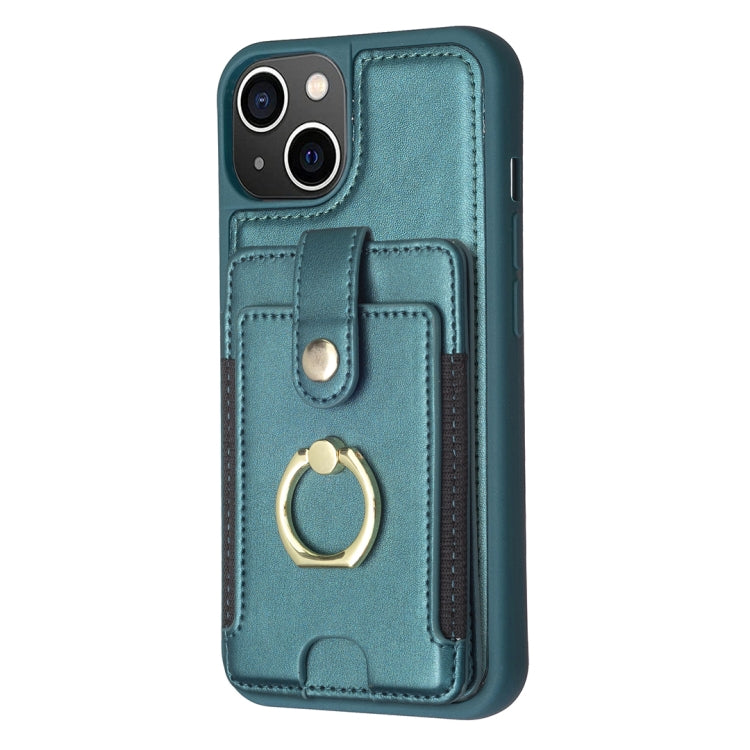 BF27 Metal Ring Card Bag Holder Phone Case, For iPhone 15, For iPhone 14 Pro Max, For iPhone SE 2022 / 2020 / 8 / 7, For iPhone 13 Pro Max, For iPhone 13 Pro, For iPhone 12 / 12 Pro