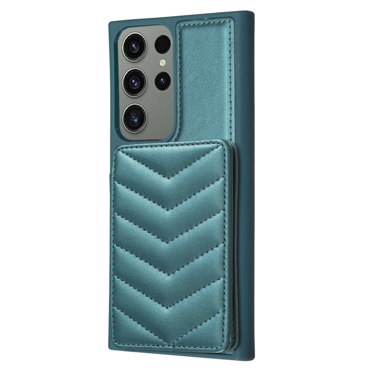 BF26 Wave Pattern Card Bag Holder Phone Case, For Samsung Galaxy S23 Ultra 5G, For Samsung Galaxy A53, For Samsung Galaxy A13 5G / 4G, For Samsung Galaxy S22 Ultra 5G, For Samsung Galaxy S22+ 5G, For Samsung Galaxy S21 FE 5G