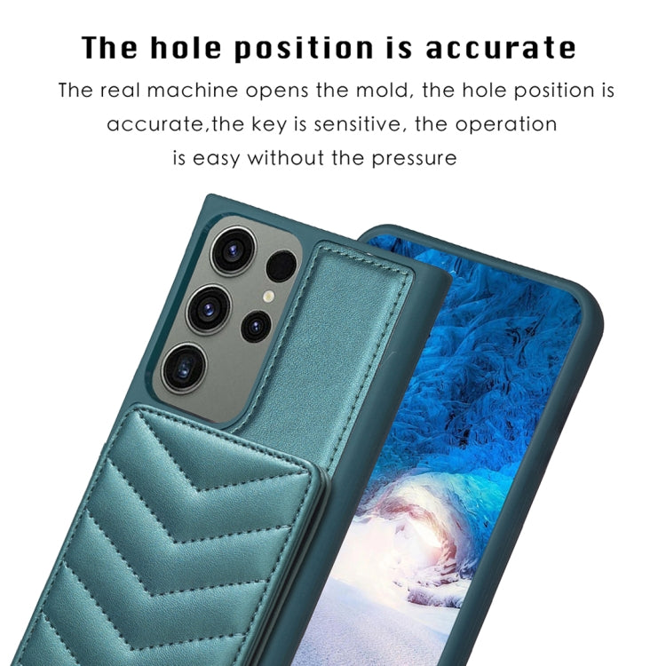 BF26 Wave Pattern Card Bag Holder Phone Case, For Samsung Galaxy S23 Ultra 5G, For Samsung Galaxy A53, For Samsung Galaxy A13 5G / 4G, For Samsung Galaxy S22 Ultra 5G, For Samsung Galaxy S22+ 5G, For Samsung Galaxy S21 FE 5G