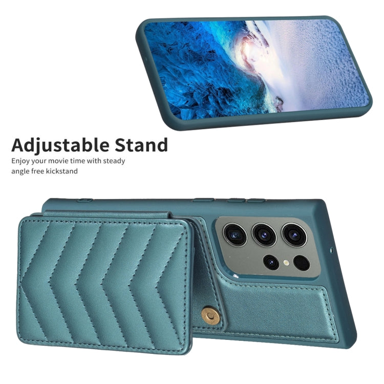 BF26 Wave Pattern Card Bag Holder Phone Case, For Samsung Galaxy S23 Ultra 5G, For Samsung Galaxy A53, For Samsung Galaxy A13 5G / 4G, For Samsung Galaxy S22 Ultra 5G, For Samsung Galaxy S22+ 5G, For Samsung Galaxy S21 FE 5G