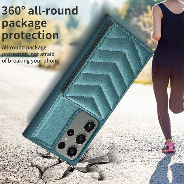 BF26 Wave Pattern Card Bag Holder Phone Case, For Samsung Galaxy S23 Ultra 5G, For Samsung Galaxy A53, For Samsung Galaxy A13 5G / 4G, For Samsung Galaxy S22 Ultra 5G, For Samsung Galaxy S22+ 5G, For Samsung Galaxy S21 FE 5G