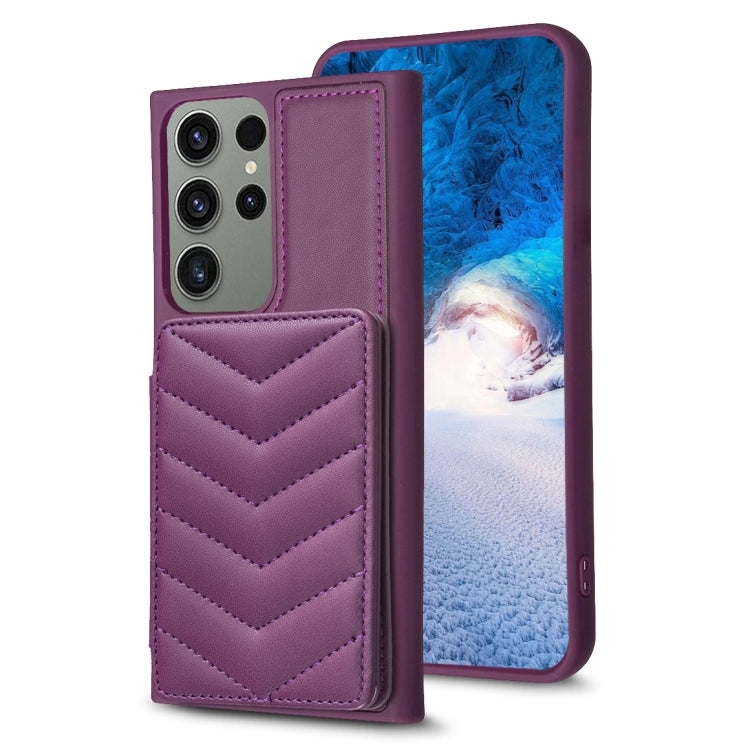 BF26 Wave Pattern Card Bag Holder Phone Case, For Samsung Galaxy S23 Ultra 5G, For Samsung Galaxy A53, For Samsung Galaxy A13 5G / 4G, For Samsung Galaxy S22 Ultra 5G, For Samsung Galaxy S22+ 5G, For Samsung Galaxy S21 FE 5G