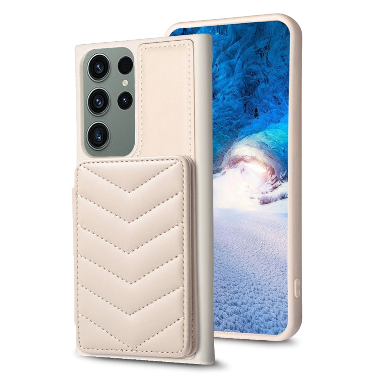 BF26 Wave Pattern Card Bag Holder Phone Case, For Samsung Galaxy S23 Ultra 5G, For Samsung Galaxy A53, For Samsung Galaxy A13 5G / 4G, For Samsung Galaxy S22 Ultra 5G, For Samsung Galaxy S22+ 5G, For Samsung Galaxy S21 FE 5G