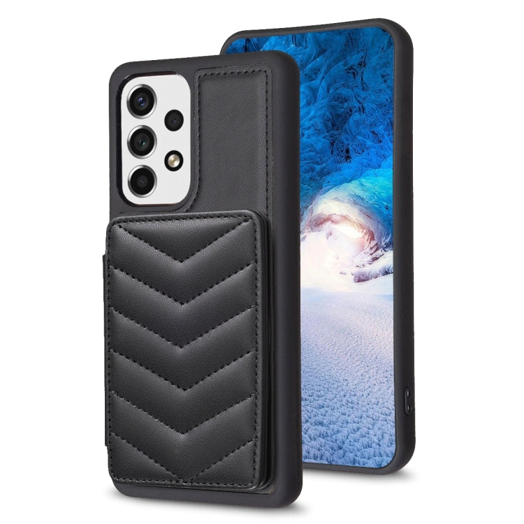 BF26 Wave Pattern Card Bag Holder Phone Case, For Samsung Galaxy S23 Ultra 5G, For Samsung Galaxy A53, For Samsung Galaxy A13 5G / 4G, For Samsung Galaxy S22 Ultra 5G, For Samsung Galaxy S22+ 5G, For Samsung Galaxy S21 FE 5G