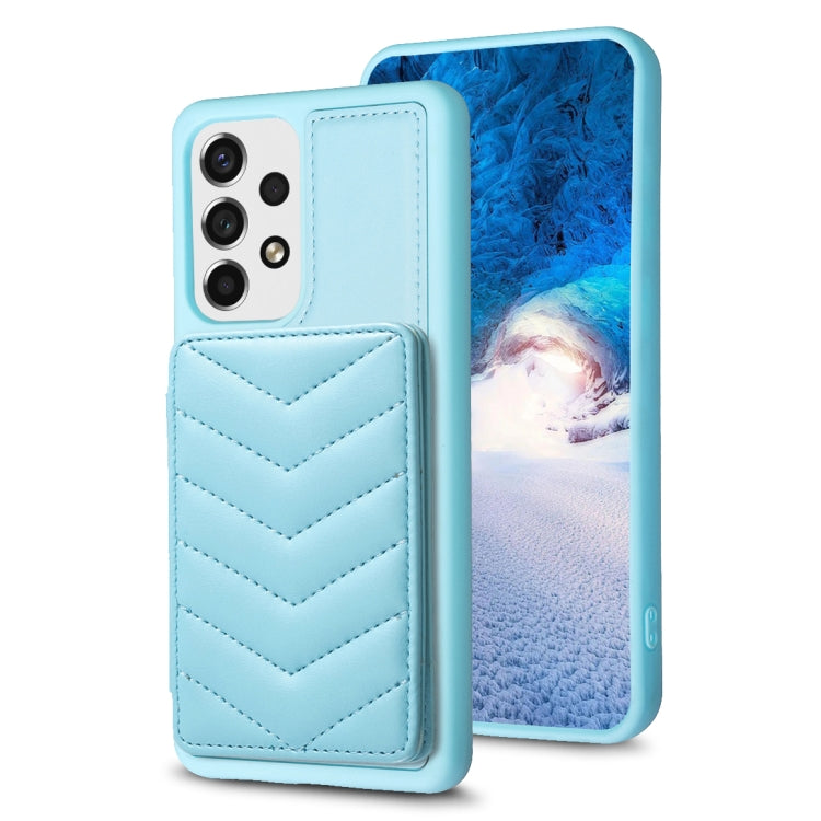 BF26 Wave Pattern Card Bag Holder Phone Case, For Samsung Galaxy S23 Ultra 5G, For Samsung Galaxy A53, For Samsung Galaxy A13 5G / 4G, For Samsung Galaxy S22 Ultra 5G, For Samsung Galaxy S22+ 5G, For Samsung Galaxy S21 FE 5G