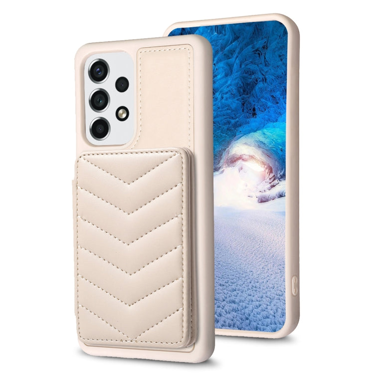 BF26 Wave Pattern Card Bag Holder Phone Case, For Samsung Galaxy S23 Ultra 5G, For Samsung Galaxy A53, For Samsung Galaxy A13 5G / 4G, For Samsung Galaxy S22 Ultra 5G, For Samsung Galaxy S22+ 5G, For Samsung Galaxy S21 FE 5G