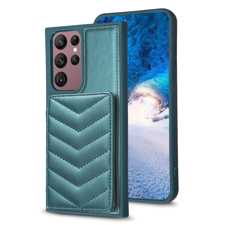 BF26 Wave Pattern Card Bag Holder Phone Case, For Samsung Galaxy S23 Ultra 5G, For Samsung Galaxy A53, For Samsung Galaxy A13 5G / 4G, For Samsung Galaxy S22 Ultra 5G, For Samsung Galaxy S22+ 5G, For Samsung Galaxy S21 FE 5G