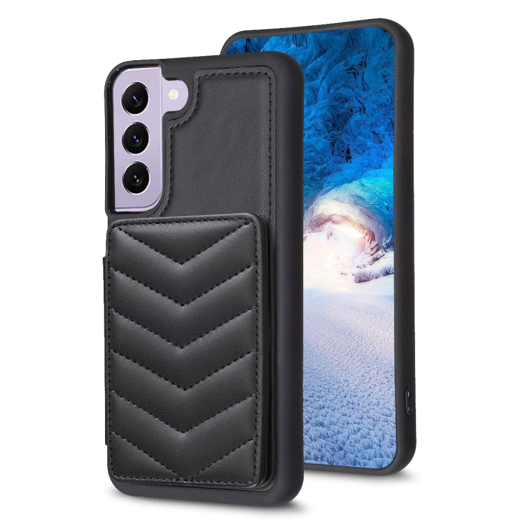 BF26 Wave Pattern Card Bag Holder Phone Case, For Samsung Galaxy A52 5G / 4G, For Samsung Galaxy S21 5G, For Samsung Galaxy S21+ 5G, For Samsung Galaxy S21 Ultra 5G, For Samsug Galaxy A12