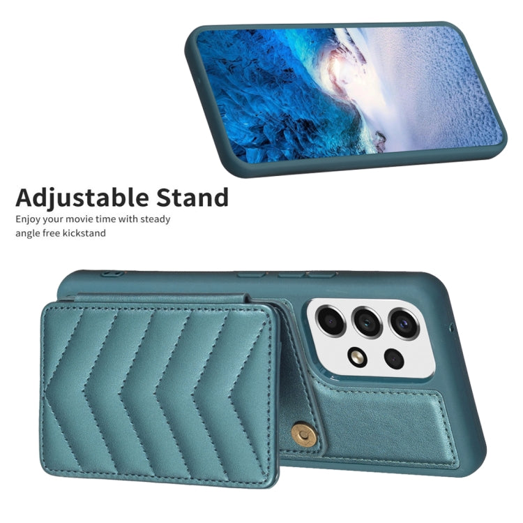 BF26 Wave Pattern Card Bag Holder Phone Case, For Samsung Galaxy A52 5G / 4G, For Samsung Galaxy S21 5G, For Samsung Galaxy S21+ 5G, For Samsung Galaxy S21 Ultra 5G, For Samsug Galaxy A12