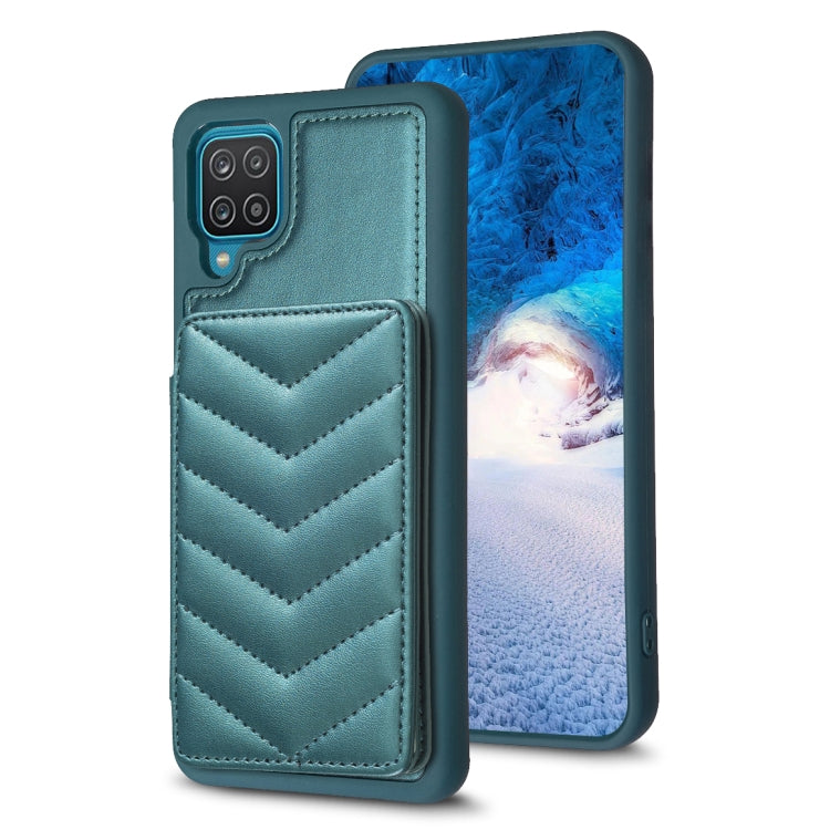 BF26 Wave Pattern Card Bag Holder Phone Case, For Samsung Galaxy A52 5G / 4G, For Samsung Galaxy S21 5G, For Samsung Galaxy S21+ 5G, For Samsung Galaxy S21 Ultra 5G, For Samsug Galaxy A12