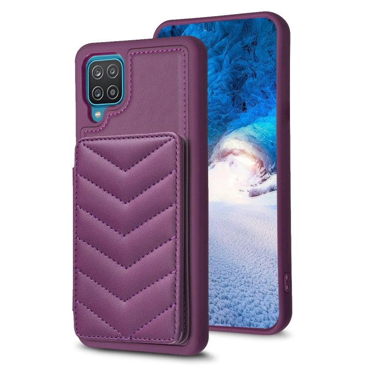 BF26 Wave Pattern Card Bag Holder Phone Case, For Samsung Galaxy A52 5G / 4G, For Samsung Galaxy S21 5G, For Samsung Galaxy S21+ 5G, For Samsung Galaxy S21 Ultra 5G, For Samsug Galaxy A12