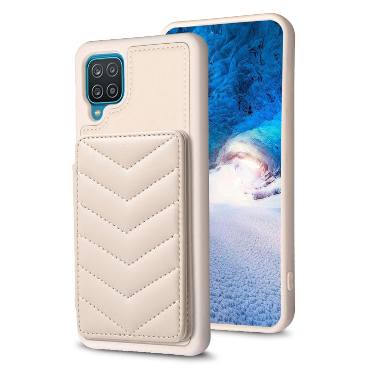 BF26 Wave Pattern Card Bag Holder Phone Case, For Samsung Galaxy A52 5G / 4G, For Samsung Galaxy S21 5G, For Samsung Galaxy S21+ 5G, For Samsung Galaxy S21 Ultra 5G, For Samsug Galaxy A12