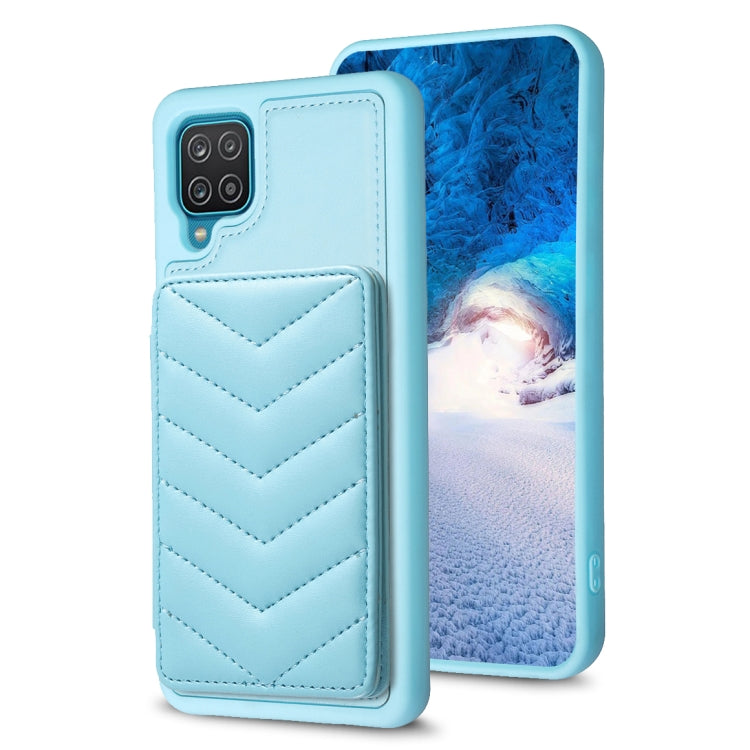 BF26 Wave Pattern Card Bag Holder Phone Case, For Samsung Galaxy A52 5G / 4G, For Samsung Galaxy S21 5G, For Samsung Galaxy S21+ 5G, For Samsung Galaxy S21 Ultra 5G, For Samsug Galaxy A12