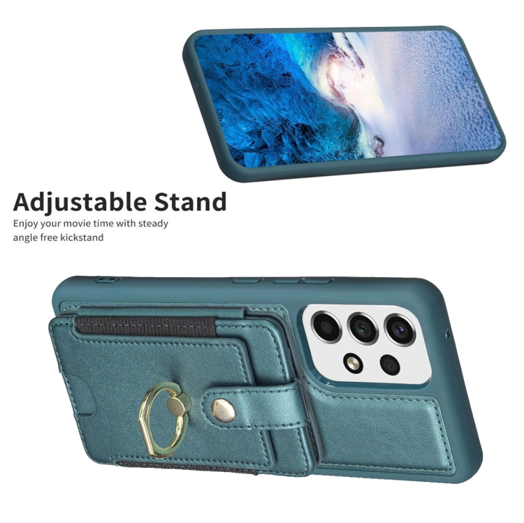 BF27 Metal Ring Card Bag Holder Phone Case, For Samsung Galaxy A52 5G / 4G, For Samsung Galaxy S21 5G, For Samsung Galaxy S21+ 5G, For Samsung Galaxy S21 Ultra 5G, For Samsug Galaxy A12