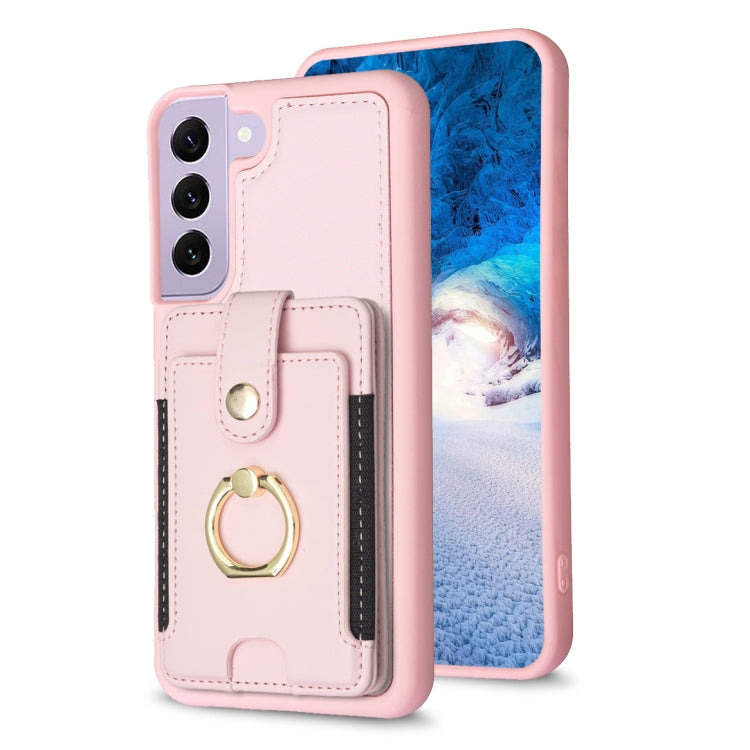 BF27 Metal Ring Card Bag Holder Phone Case, For Samsung Galaxy A52 5G / 4G, For Samsung Galaxy S21 5G, For Samsung Galaxy S21+ 5G, For Samsung Galaxy S21 Ultra 5G, For Samsug Galaxy A12