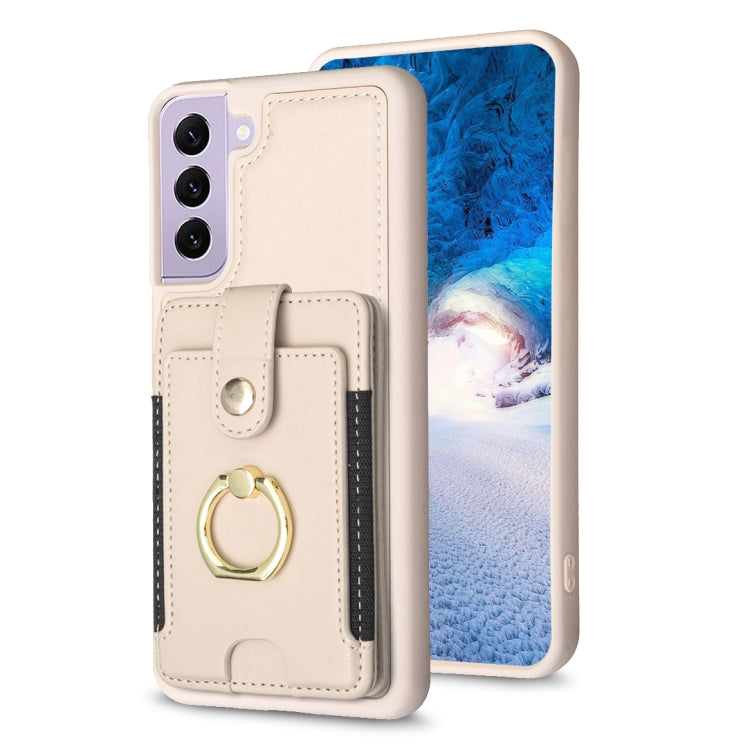 BF27 Metal Ring Card Bag Holder Phone Case, For Samsung Galaxy A52 5G / 4G, For Samsung Galaxy S21 5G, For Samsung Galaxy S21+ 5G, For Samsung Galaxy S21 Ultra 5G, For Samsug Galaxy A12