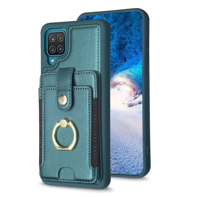 BF27 Metal Ring Card Bag Holder Phone Case, For Samsung Galaxy A52 5G / 4G, For Samsung Galaxy S21 5G, For Samsung Galaxy S21+ 5G, For Samsung Galaxy S21 Ultra 5G, For Samsug Galaxy A12