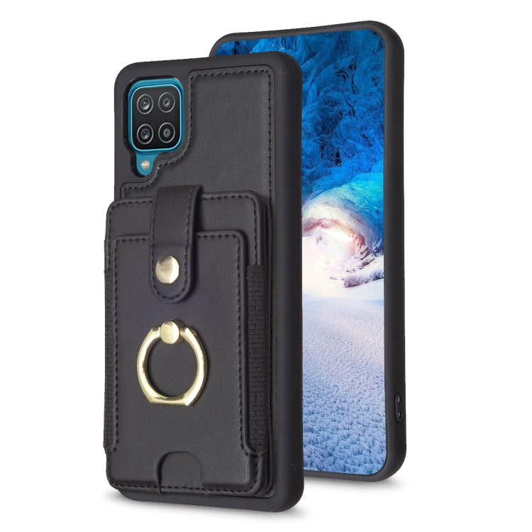 BF27 Metal Ring Card Bag Holder Phone Case, For Samsung Galaxy A52 5G / 4G, For Samsung Galaxy S21 5G, For Samsung Galaxy S21+ 5G, For Samsung Galaxy S21 Ultra 5G, For Samsug Galaxy A12