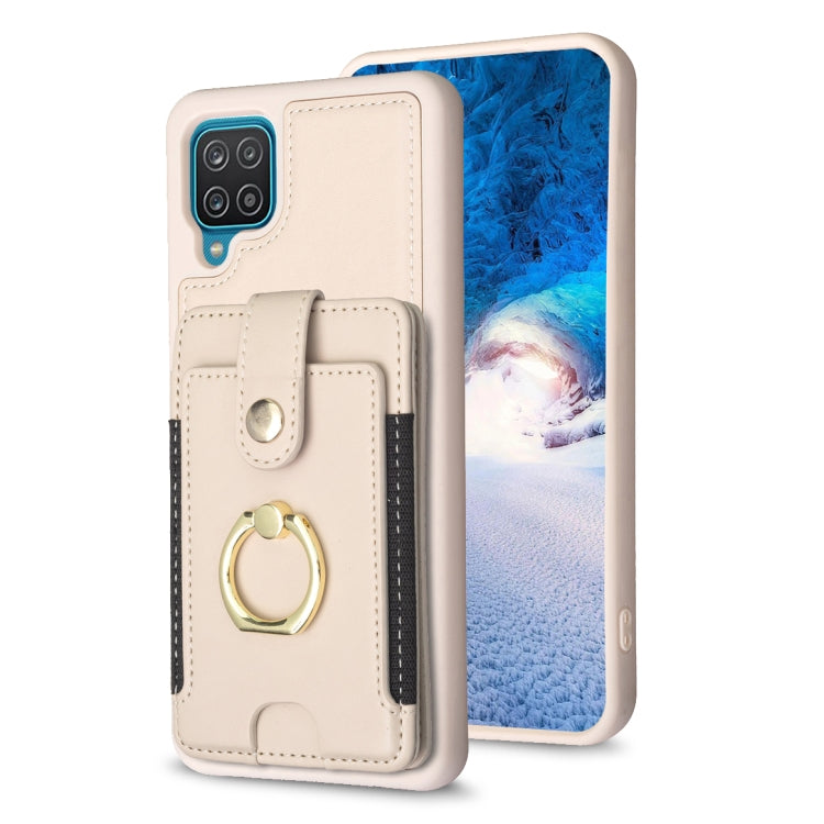 BF27 Metal Ring Card Bag Holder Phone Case, For Samsung Galaxy A52 5G / 4G, For Samsung Galaxy S21 5G, For Samsung Galaxy S21+ 5G, For Samsung Galaxy S21 Ultra 5G, For Samsug Galaxy A12