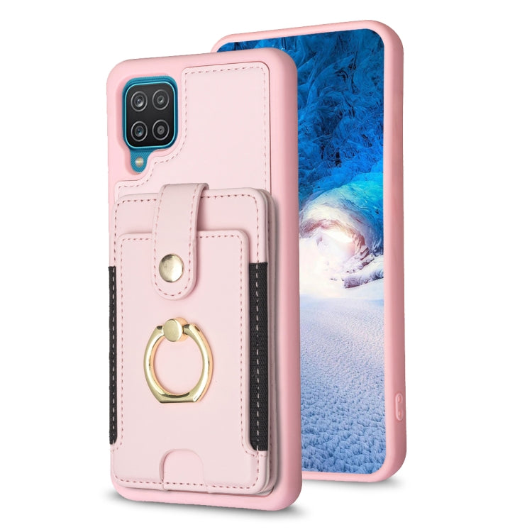 BF27 Metal Ring Card Bag Holder Phone Case, For Samsung Galaxy A52 5G / 4G, For Samsung Galaxy S21 5G, For Samsung Galaxy S21+ 5G, For Samsung Galaxy S21 Ultra 5G, For Samsug Galaxy A12