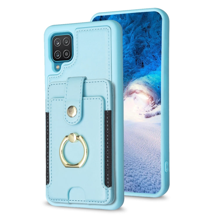 BF27 Metal Ring Card Bag Holder Phone Case, For Samsung Galaxy A52 5G / 4G, For Samsung Galaxy S21 5G, For Samsung Galaxy S21+ 5G, For Samsung Galaxy S21 Ultra 5G, For Samsug Galaxy A12