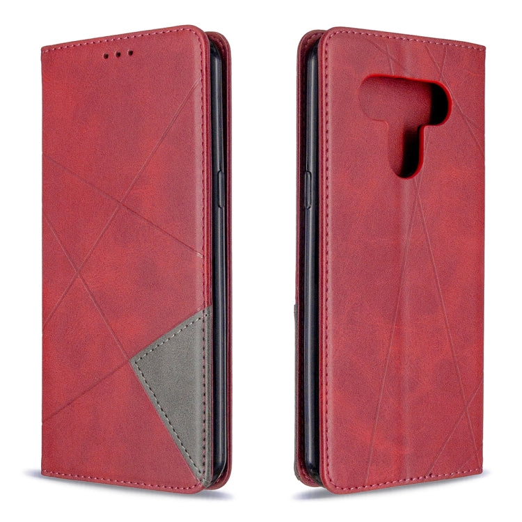 Rhombus Texture Horizontal Flip Magnetic Leather Case with Holder & Card Slots & Wallet, For LG K51, For Huawei Y5P / Honor 9S, For Huawei Honor 9A, For Samsung Galaxy A31, For Sony Xperia L4