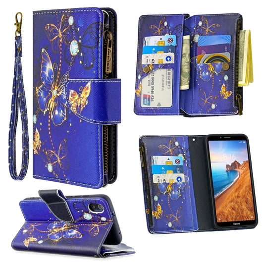 Colored Drawing Pattern Zipper Horizontal Flip Leather Case with Holder & Card Slots & Wallet, For Xiaomi Redmi 7A, For Xiaomi Redmi 7, For Xiaomi Redmi 8A, For Xiaomi Redmi 8, For Xiaomi Redmi K20 / Mi 9T, For Xiaomi Redmi Note 7