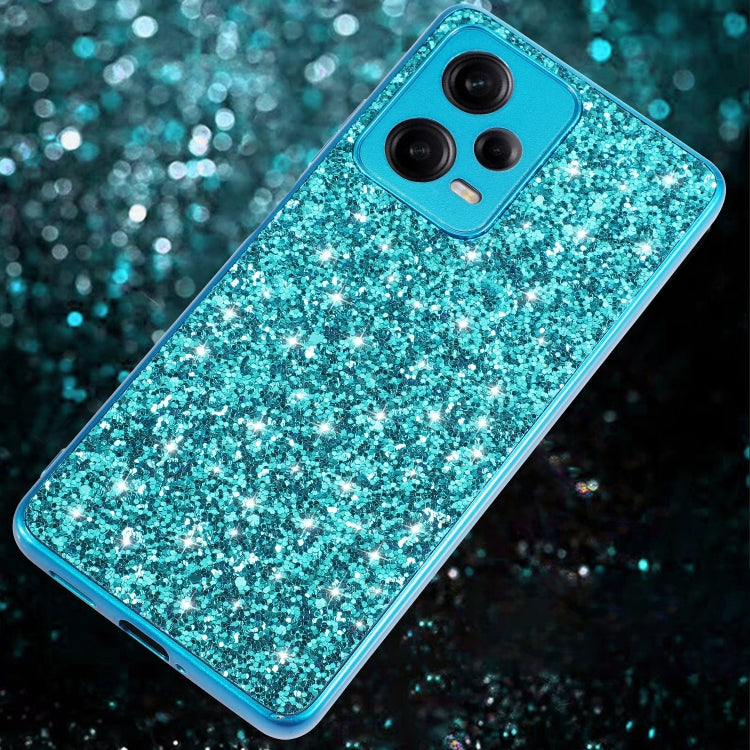 Glitter Powder Shockproof TPU Phone Case, For Xiaomi Redmi Note 12 4G/5G Global, For Xiaomi Redmi Note 12 Pro 5G Global
