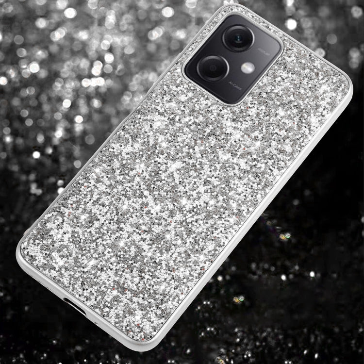 Glitter Powder Shockproof TPU Phone Case, For Xiaomi Redmi Note 12 4G/5G Global, For Xiaomi Redmi Note 12 Pro 5G Global