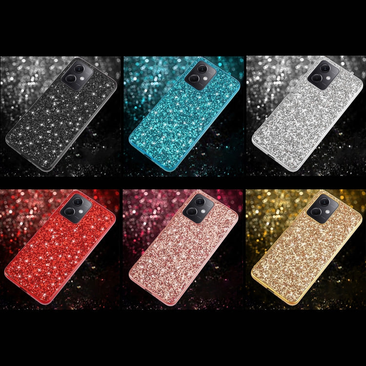 Glitter Powder Shockproof TPU Phone Case, For Xiaomi Redmi Note 12 4G/5G Global, For Xiaomi Redmi Note 12 Pro 5G Global