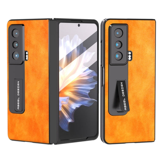 ABEEL Dual Color Lichi Texture PU Phone Case, For Honor Magic Vs