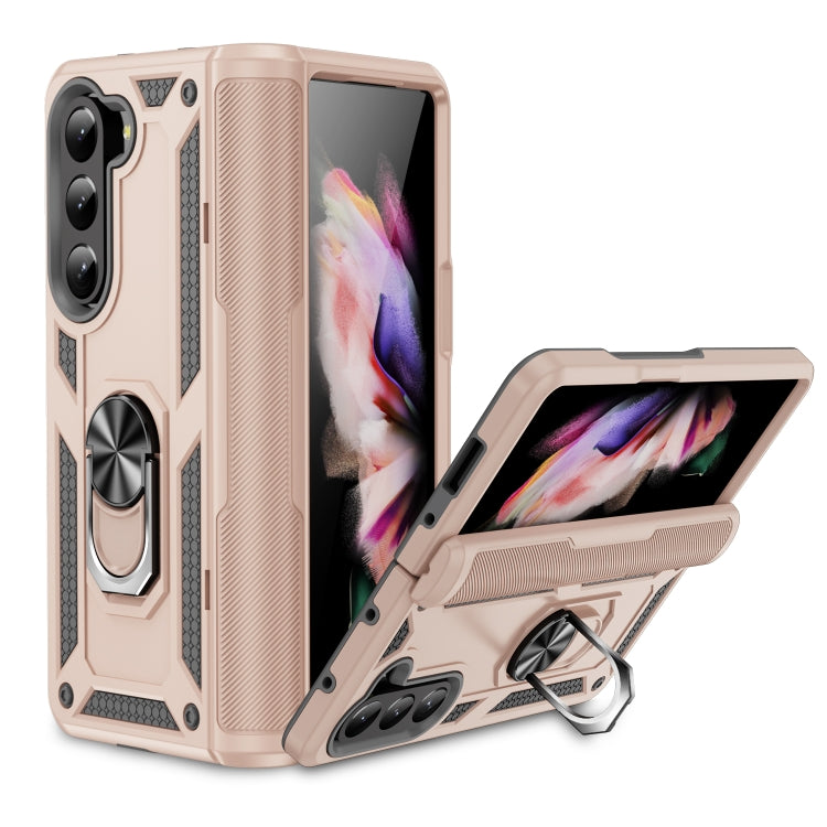 Shockproof TPU + PC Phone Case with Protective Strap, For Samsung Galaxy Z Fold5