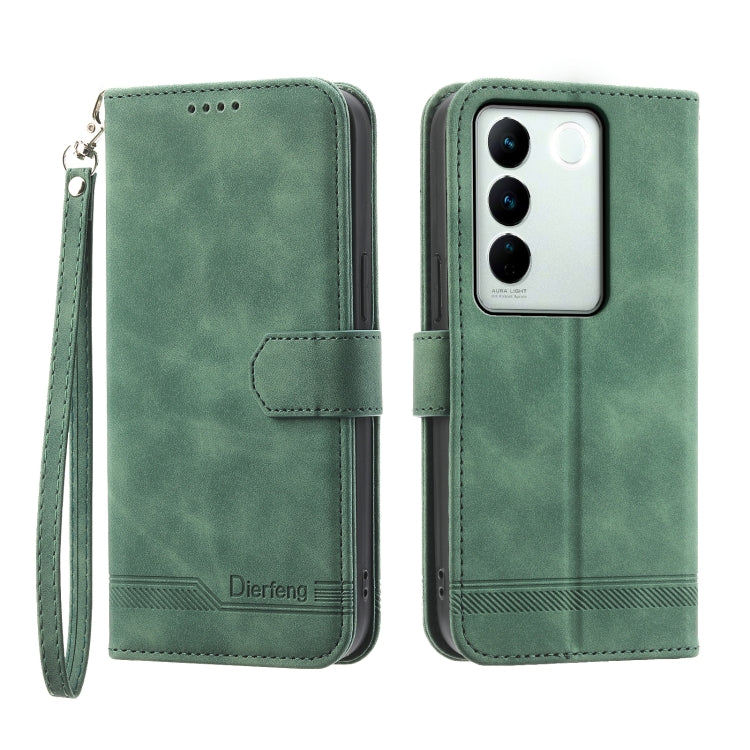 Dierfeng Dream Line Leather Phone Case, For vivo Y36, For vivo Y78, For vivo Y02a, For vivo Y56, For vivo V27