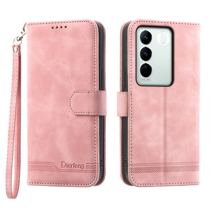 Dierfeng Dream Line Leather Phone Case, For vivo Y36, For vivo Y78, For vivo Y02a, For vivo Y56, For vivo V27