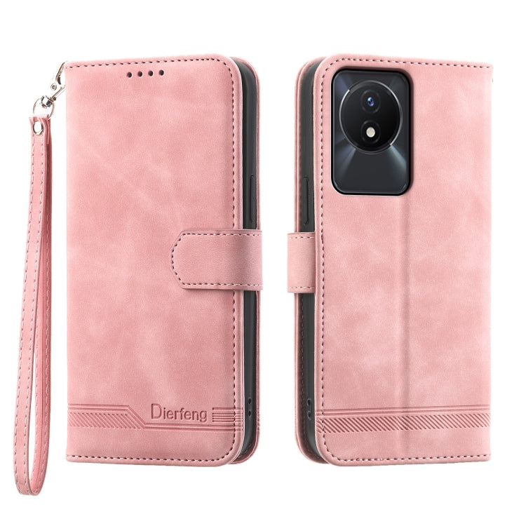 Dierfeng Dream Line Leather Phone Case, For vivo Y36, For vivo Y78, For vivo Y02a, For vivo Y56, For vivo V27