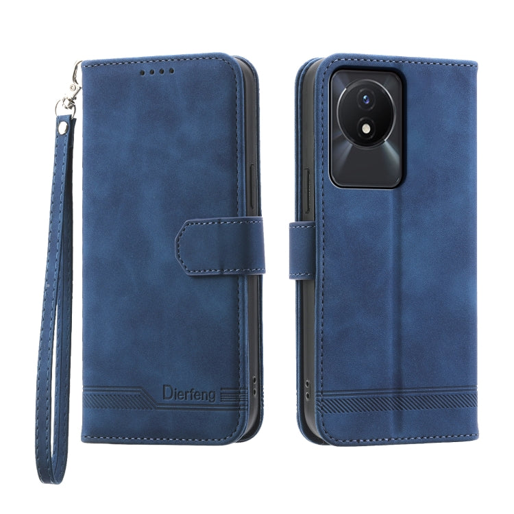 Dierfeng Dream Line Leather Phone Case, For vivo Y36, For vivo Y78, For vivo Y02a, For vivo Y56, For vivo V27