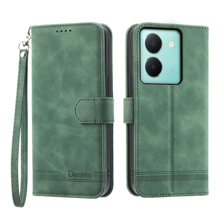 Dierfeng Dream Line Leather Phone Case, For vivo Y36, For vivo Y78, For vivo Y02a, For vivo Y56, For vivo V27