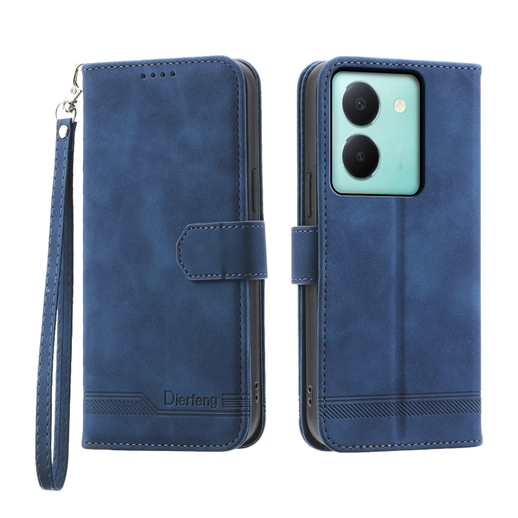 Dierfeng Dream Line Leather Phone Case, For vivo Y36, For vivo Y78, For vivo Y02a, For vivo Y56, For vivo V27