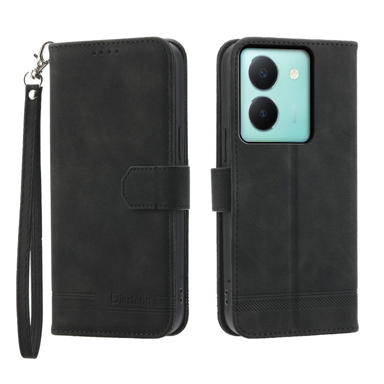 Dierfeng Dream Line Leather Phone Case, For vivo Y36, For vivo Y78, For vivo Y02a, For vivo Y56, For vivo V27