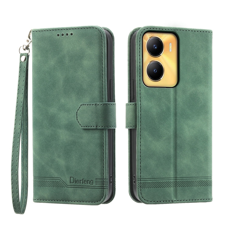 Dierfeng Dream Line Leather Phone Case, For vivo Y36, For vivo Y78, For vivo Y02a, For vivo Y56, For vivo V27