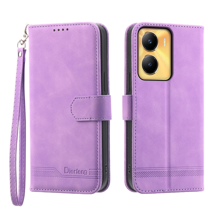 Dierfeng Dream Line Leather Phone Case, For vivo Y36, For vivo Y78, For vivo Y02a, For vivo Y56, For vivo V27