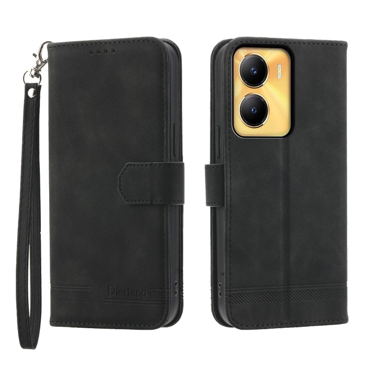Dierfeng Dream Line Leather Phone Case, For vivo Y36, For vivo Y78, For vivo Y02a, For vivo Y56, For vivo V27
