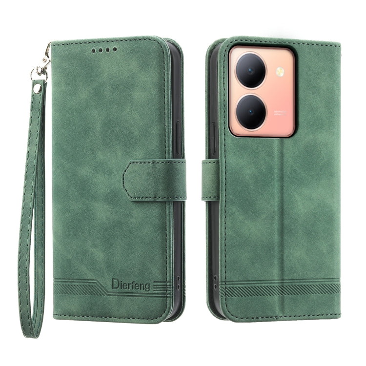 Dierfeng Dream Line Leather Phone Case, For vivo Y36, For vivo Y78, For vivo Y02a, For vivo Y56, For vivo V27