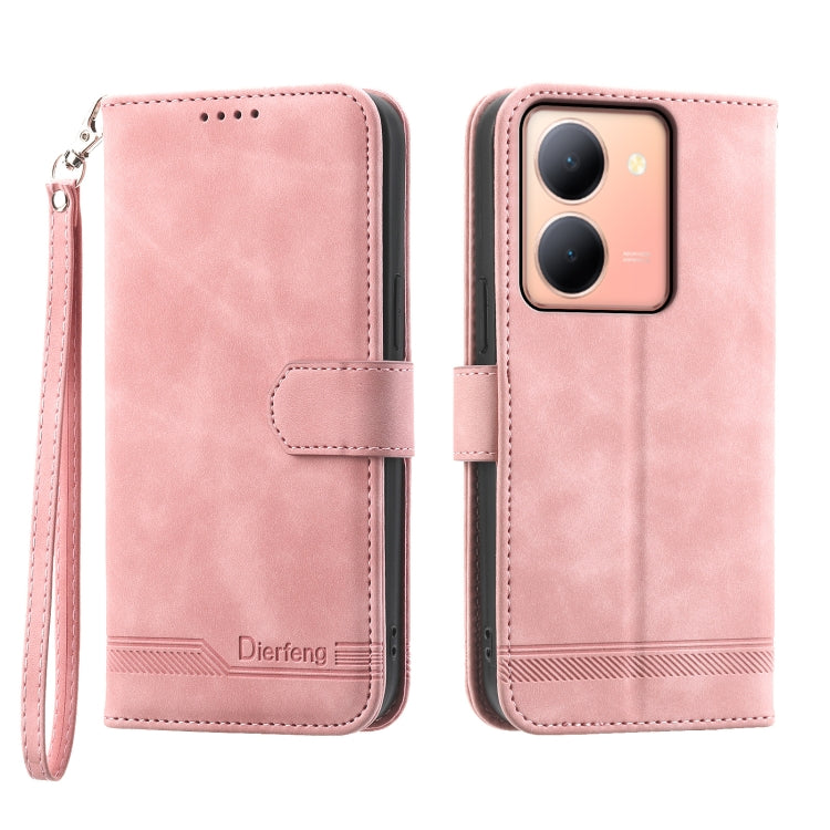 Dierfeng Dream Line Leather Phone Case, For vivo Y36, For vivo Y78, For vivo Y02a, For vivo Y56, For vivo V27