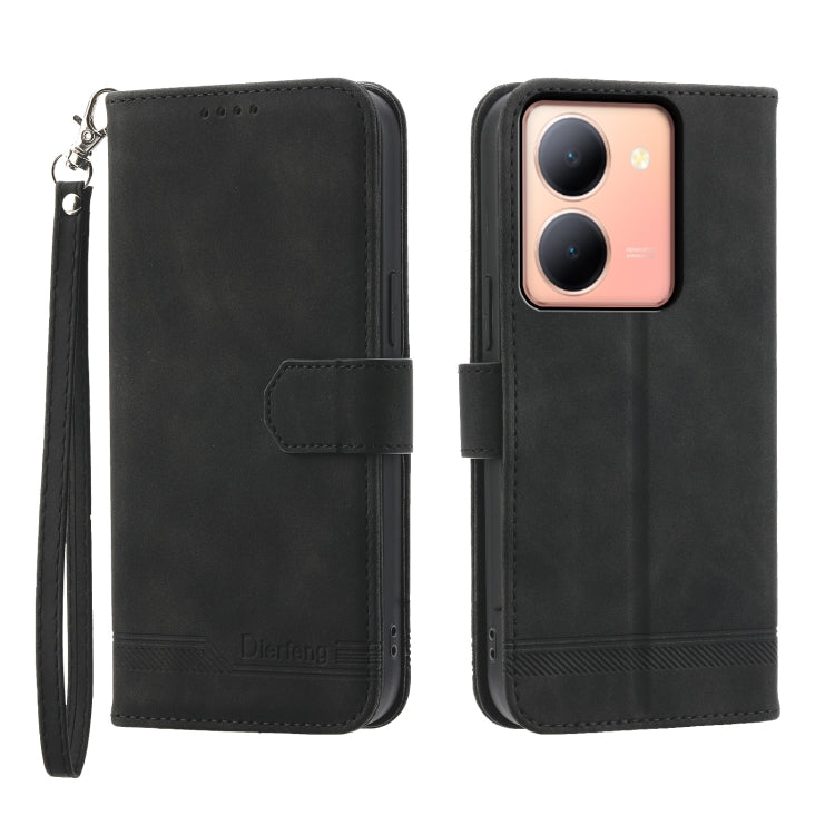 Dierfeng Dream Line Leather Phone Case, For vivo Y36, For vivo Y78, For vivo Y02a, For vivo Y56, For vivo V27