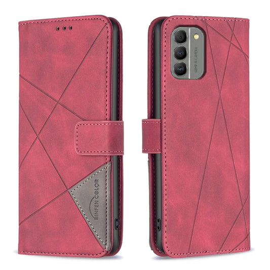 Magnetic Buckle Rhombus Texture Leather Phone Case, For Nokia G310, For Nokia G42, For Nokia C110, For Nokia C02