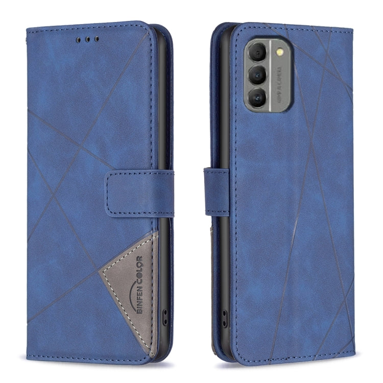 Magnetic Buckle Rhombus Texture Leather Phone Case, For Nokia G310, For Nokia G42, For Nokia C110, For Nokia C02