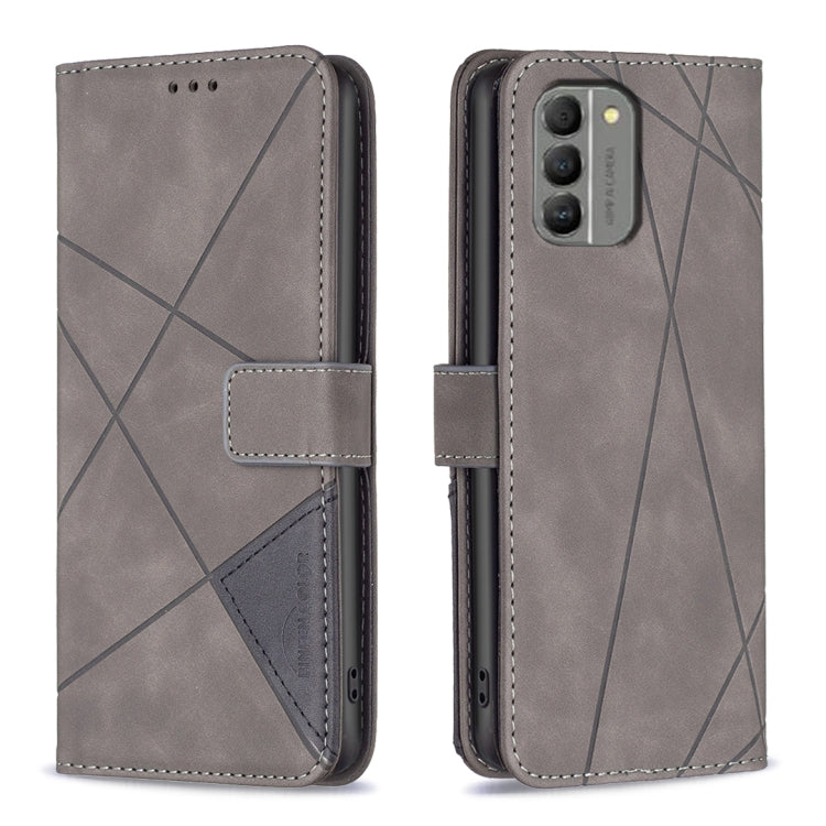 Magnetic Buckle Rhombus Texture Leather Phone Case, For Nokia G310, For Nokia G42, For Nokia C110, For Nokia C02