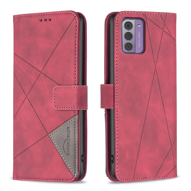 Magnetic Buckle Rhombus Texture Leather Phone Case, For Nokia G310, For Nokia G42, For Nokia C110, For Nokia C02